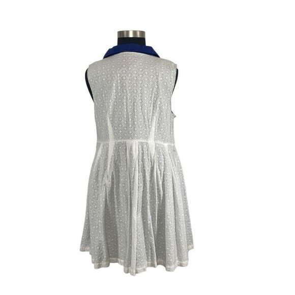 ModCloth 3X White Community Brunch Shirt Dress Cotton Cottagecore Retro 50s - Picture 6 of 10